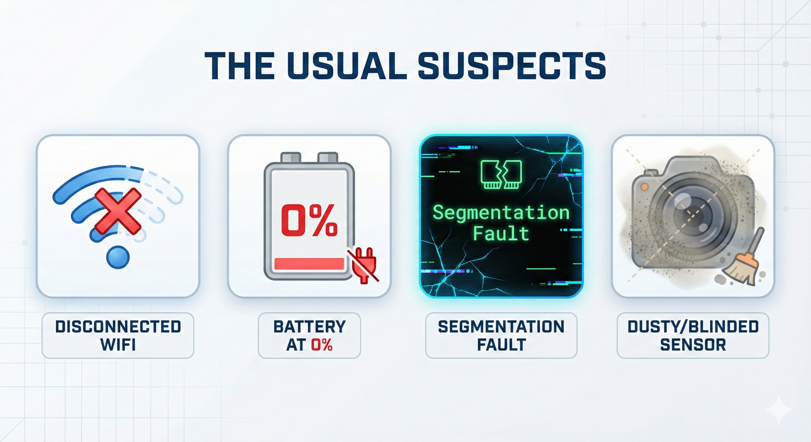 The Usual Suspects of Robot Failures